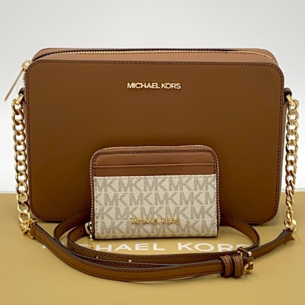 Michael Kors Lg Ew Crossbody & Md Za Card Case Set